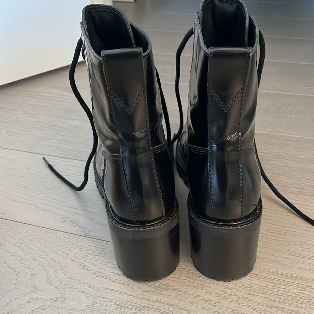 MAJE Glossed-leather combat boots size FR 40 - Picture 4 of 6